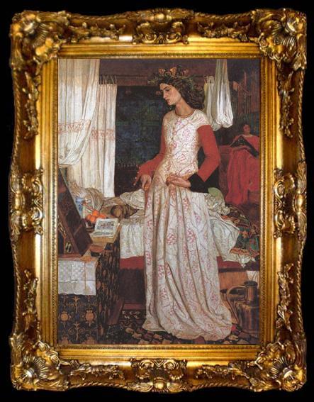 framed  William Morris Prints Queen Guenevere (mk19), ta009-2